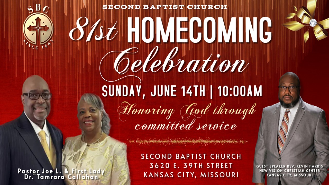 Morning Service:  Homecoming Day
Speaker: Rev. Dr.  Kevin Harris
New Vision Christian Center, KCMO
Text: Gen 12:6-8, Gen 13:1-4